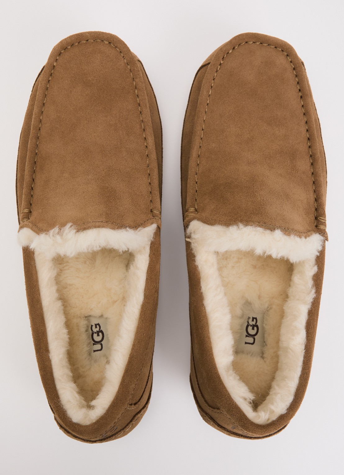 UGG Ascot instapper van suède - detail 4 cognac