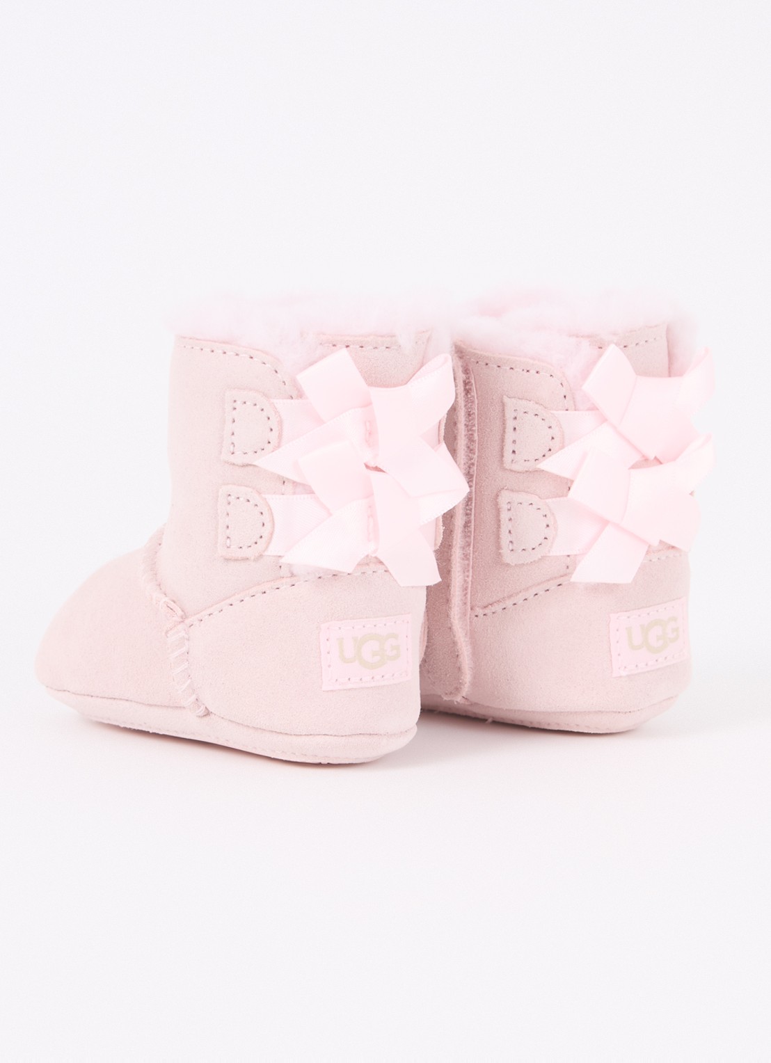 UGG Bailey enkellaarsje van leer - achterkant 3 lichtroze