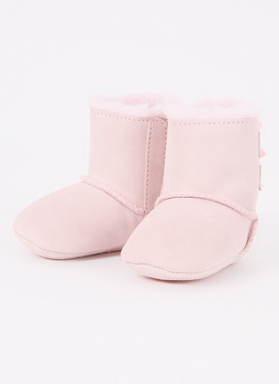 UGG Bailey enkellaarsje van leer - voorkant 2 lichtroze