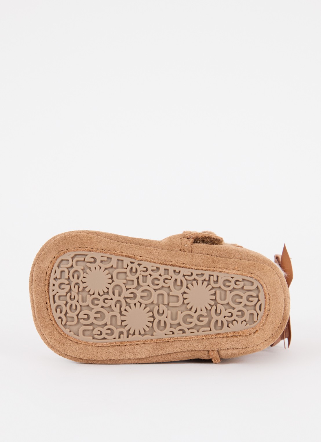 UGG Bailey enkellaarsje van leer - detail cognac