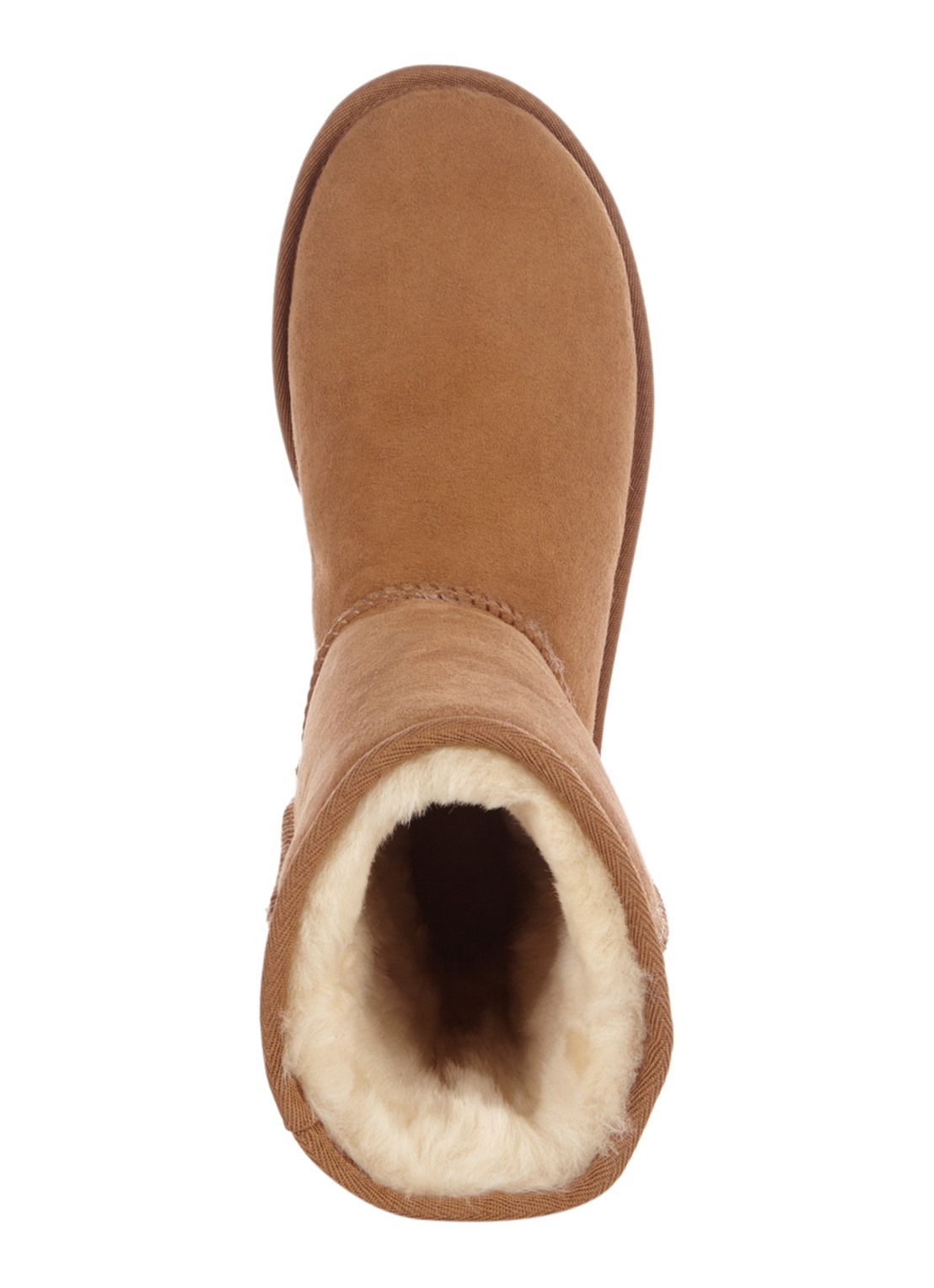 UGG Classic II Short enkellaarsje van suède - detail 3 cognac