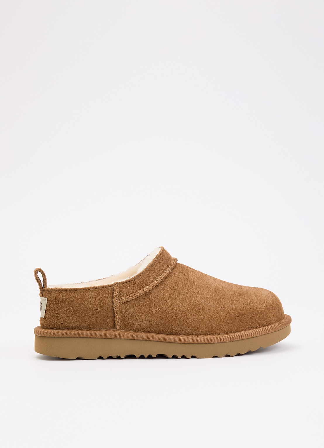 UGG Classic Micro instapper van suède - voorkant 3 hazelnootbruin