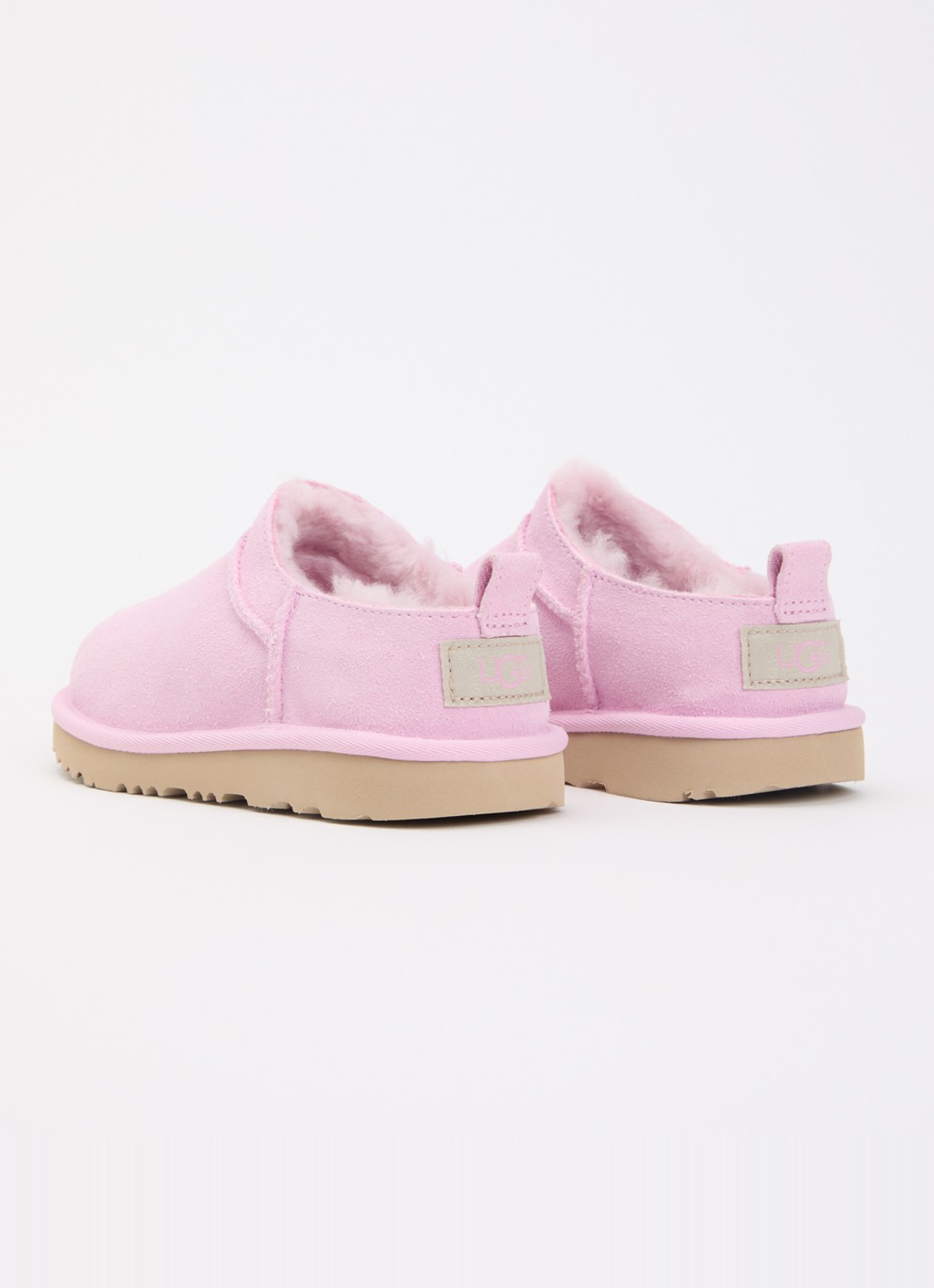 UGG Classic Micro instapper van suède - achterkant 2 roze
