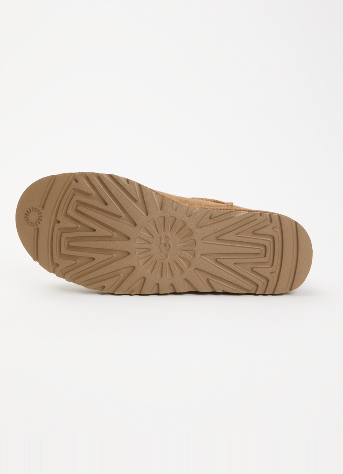 UGG Classic Micro instapper van suède - detail 3 roestbruin