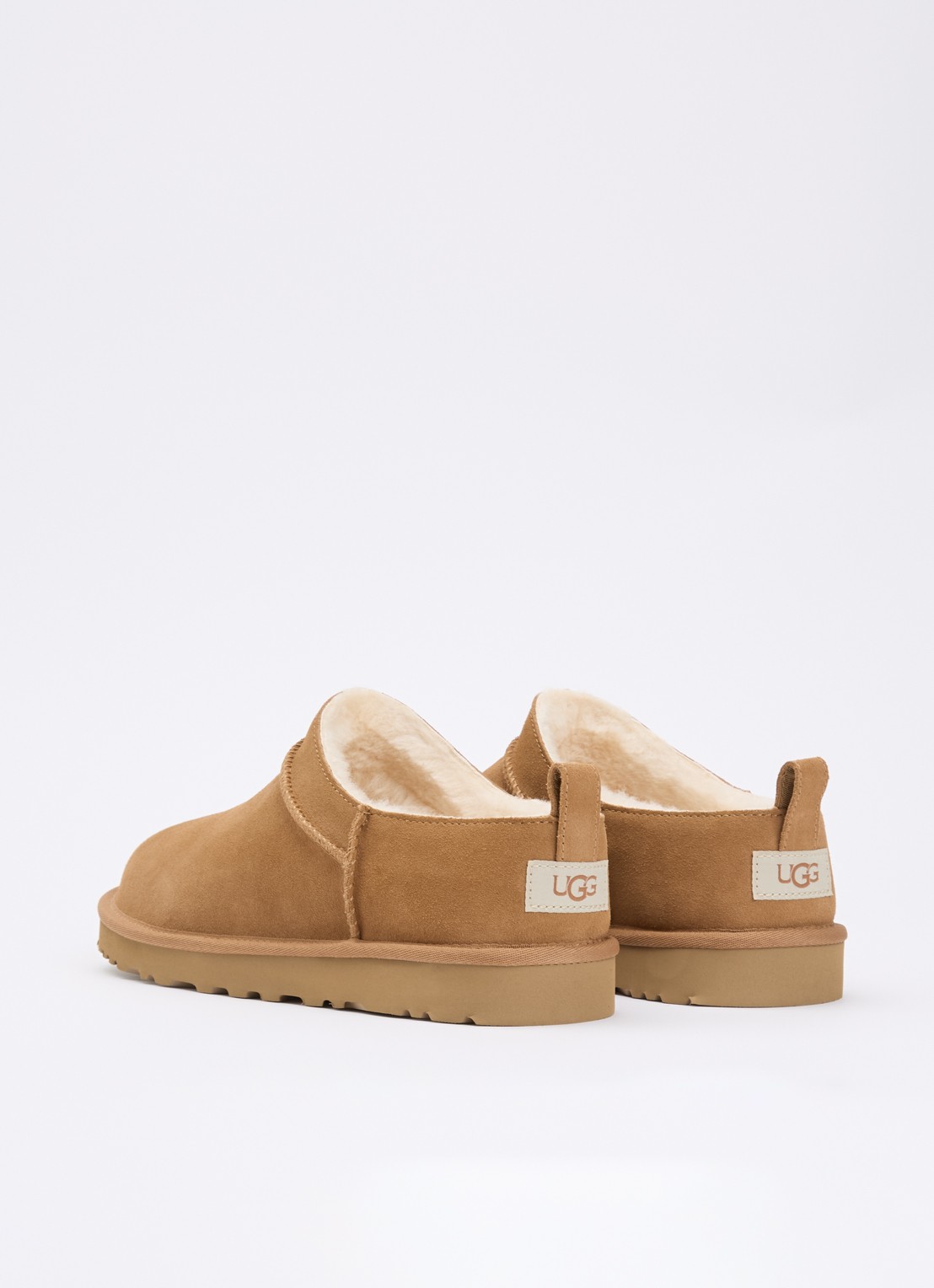 UGG Classic Micro instapper van suède - achterkant camel