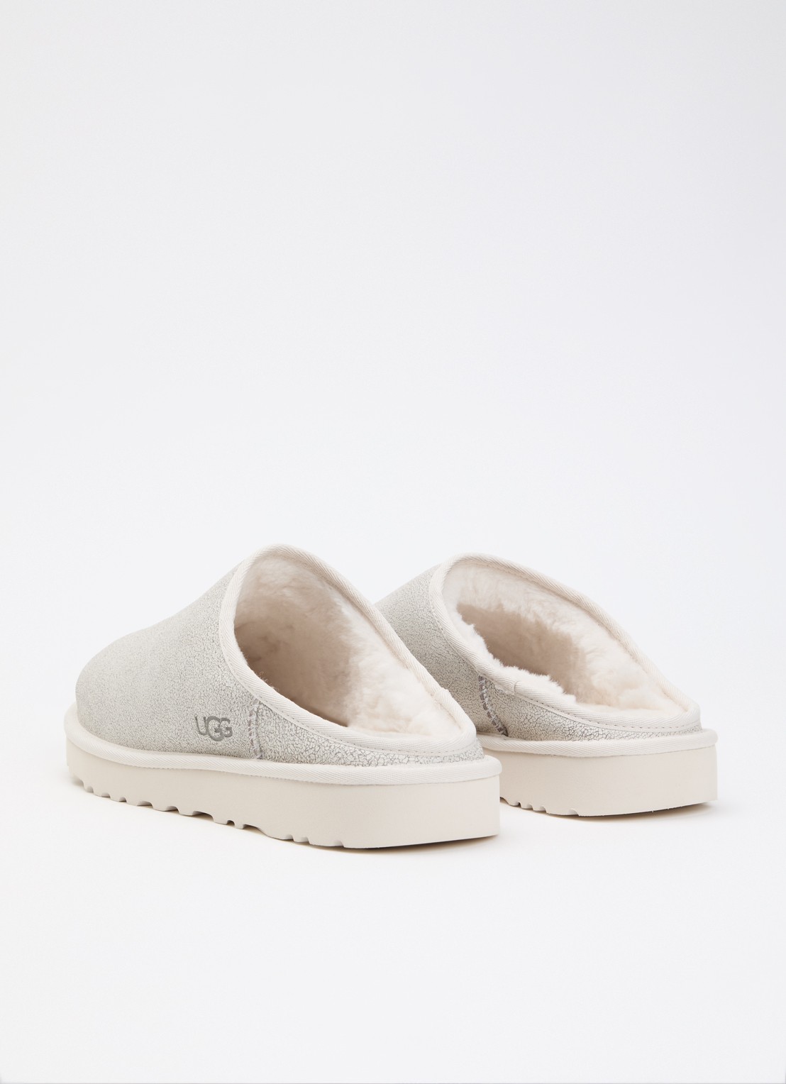 UGG Classic muiltje van leer - achterkant 4 wit