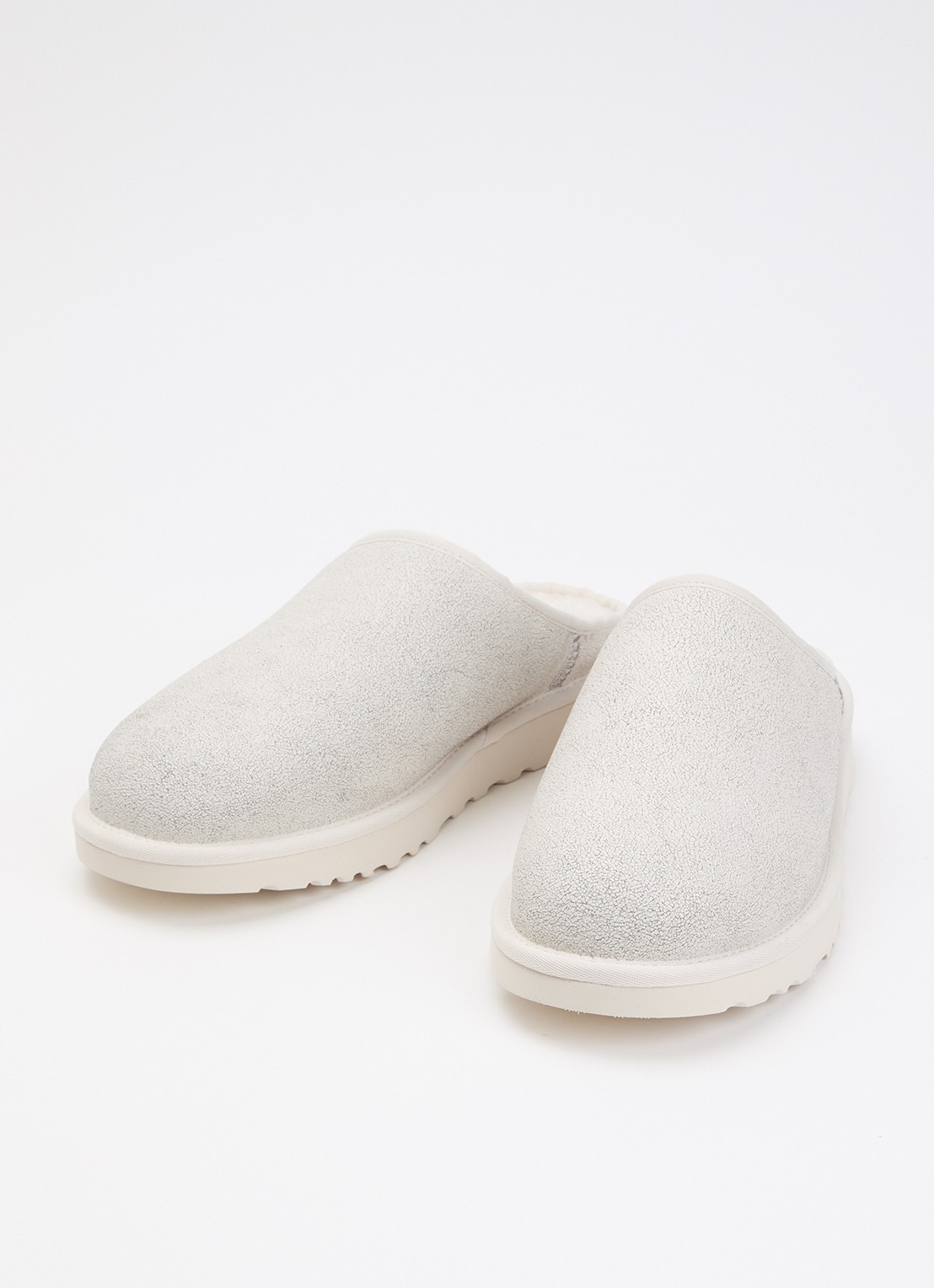 UGG Classic muiltje van leer - detail wit