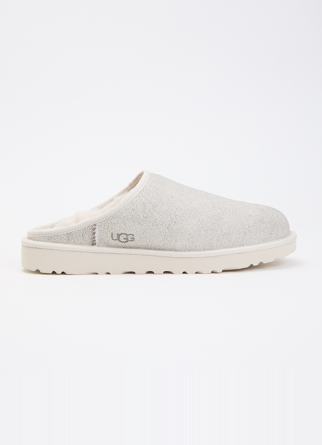 UGG Classic muiltje van leer - voorkant 5 wit