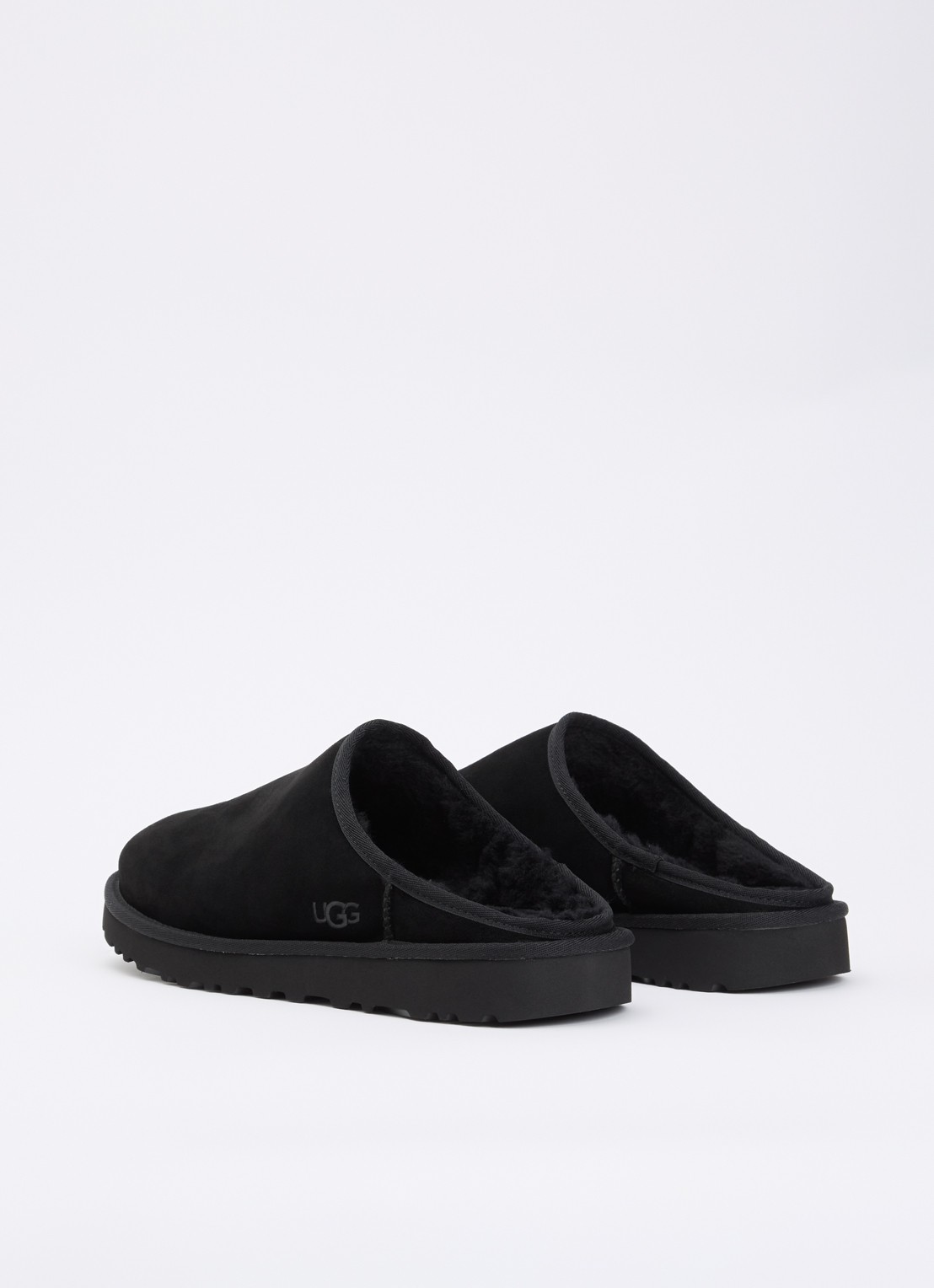 UGG Classic muiltje van suède - achterkant zwart