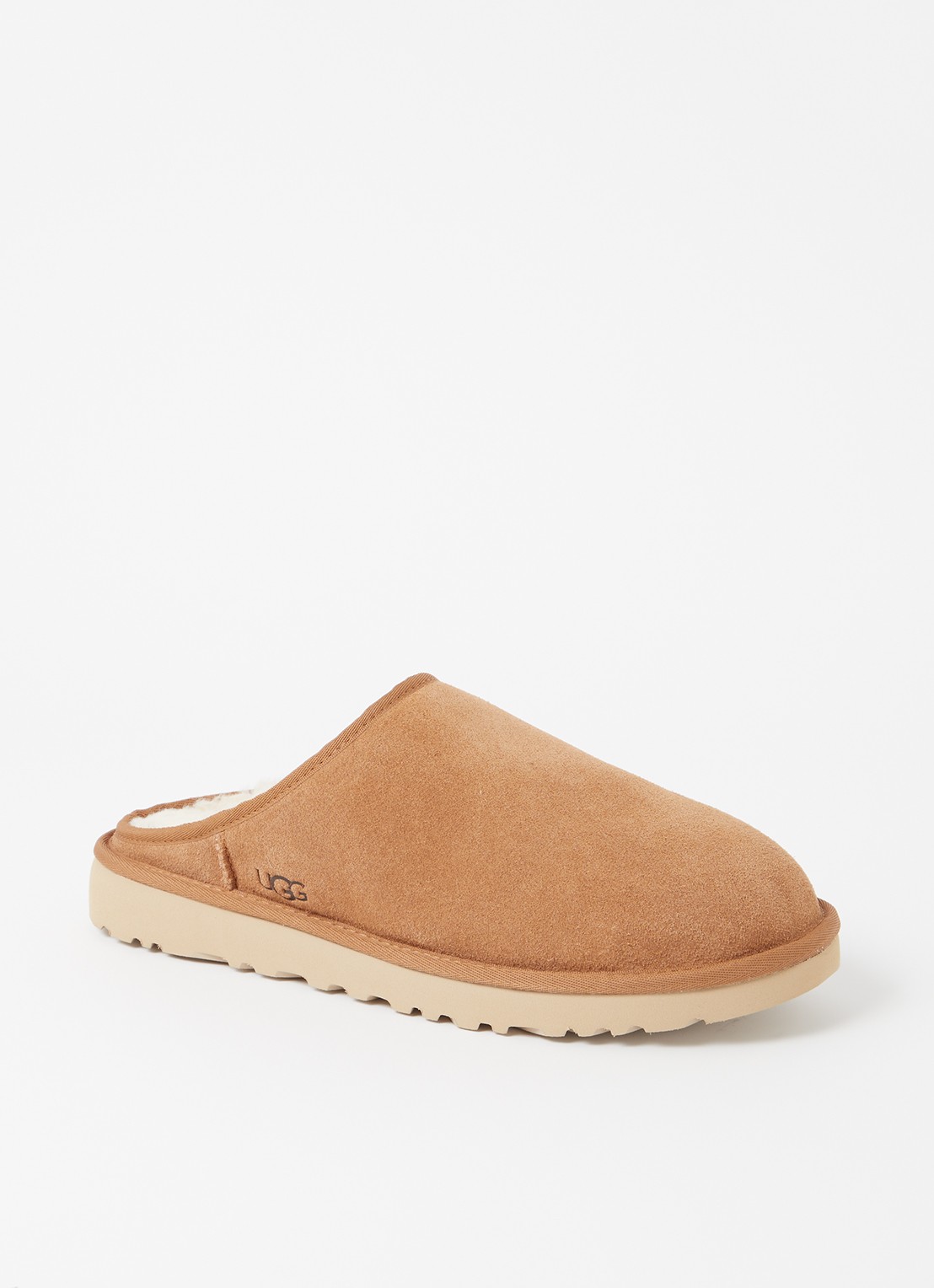 UGG Classic Slip-On muiltje van suède - voorkant 4 kastanjebruin