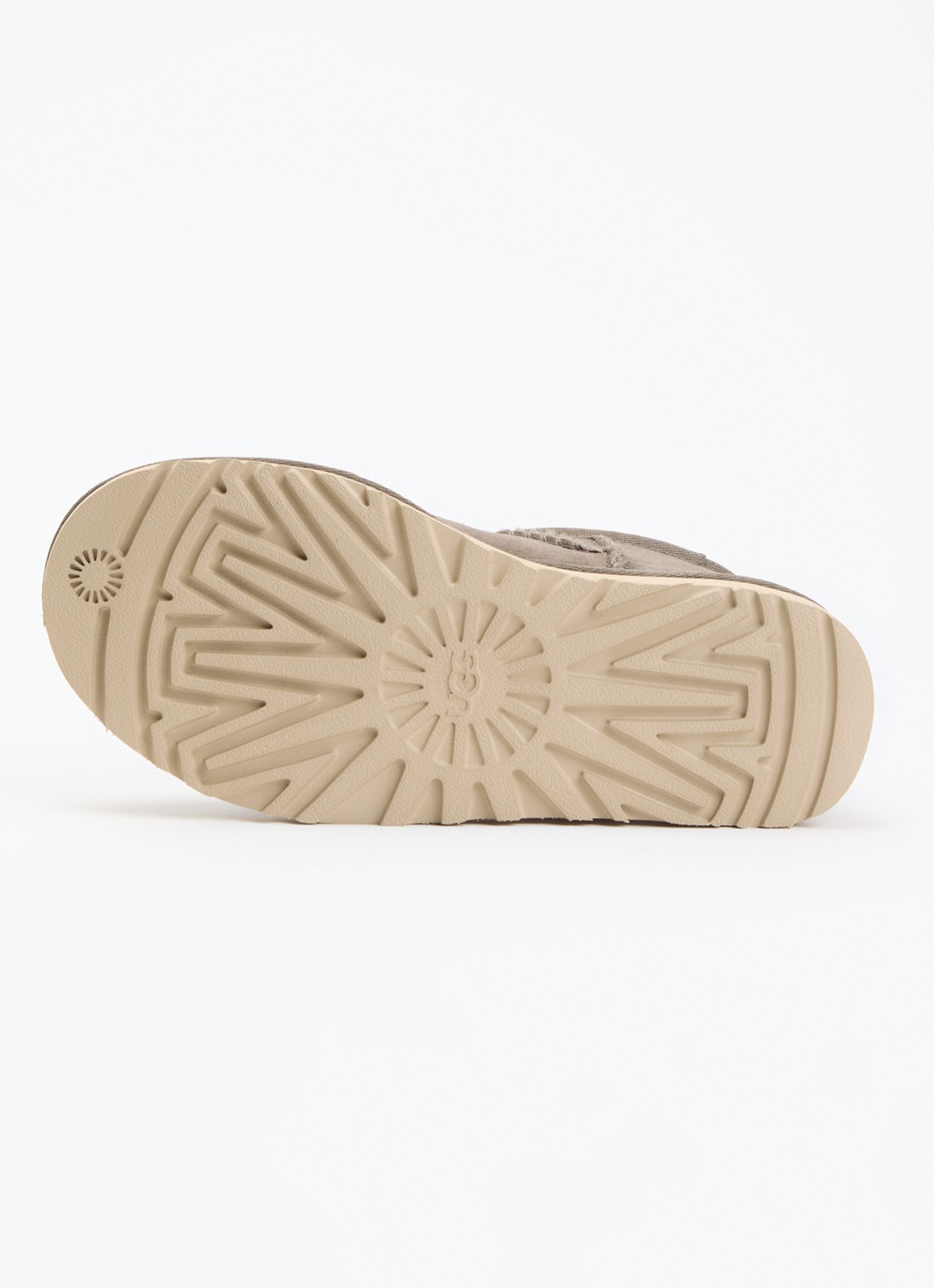 UGG Classic Ultra Mini enkellaarsje van suède - detail 5 taupe