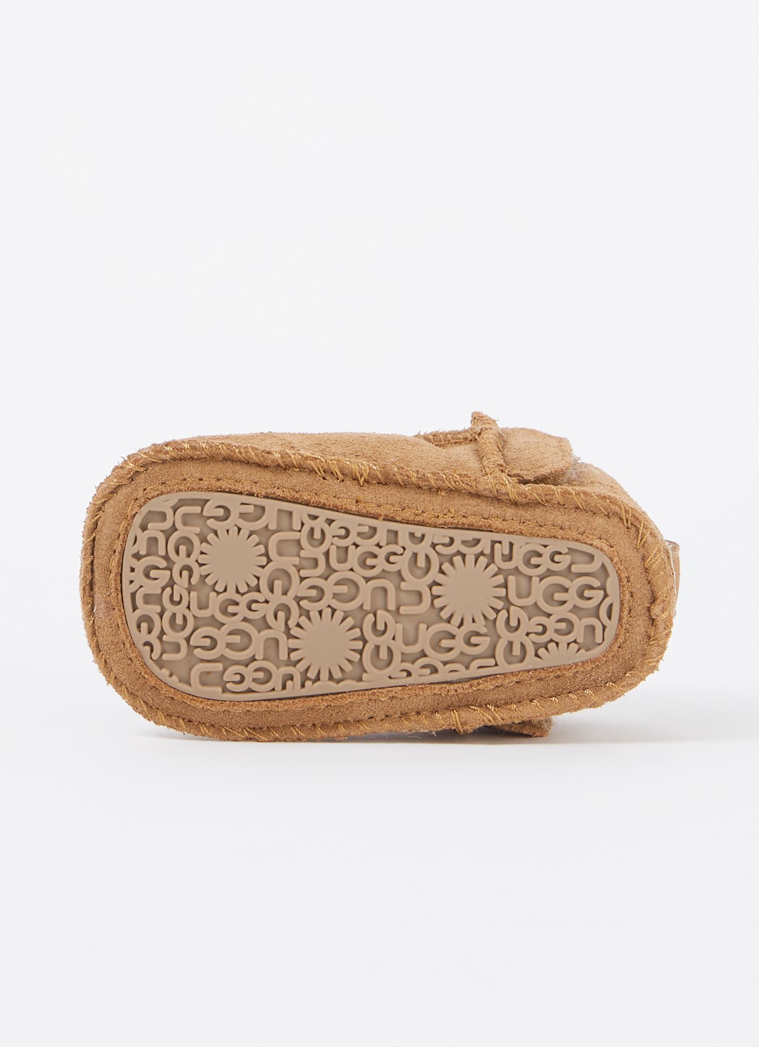 UGG Classic Ultra Mini enkellaarsje van suède - detail 3 hazelnootbruin