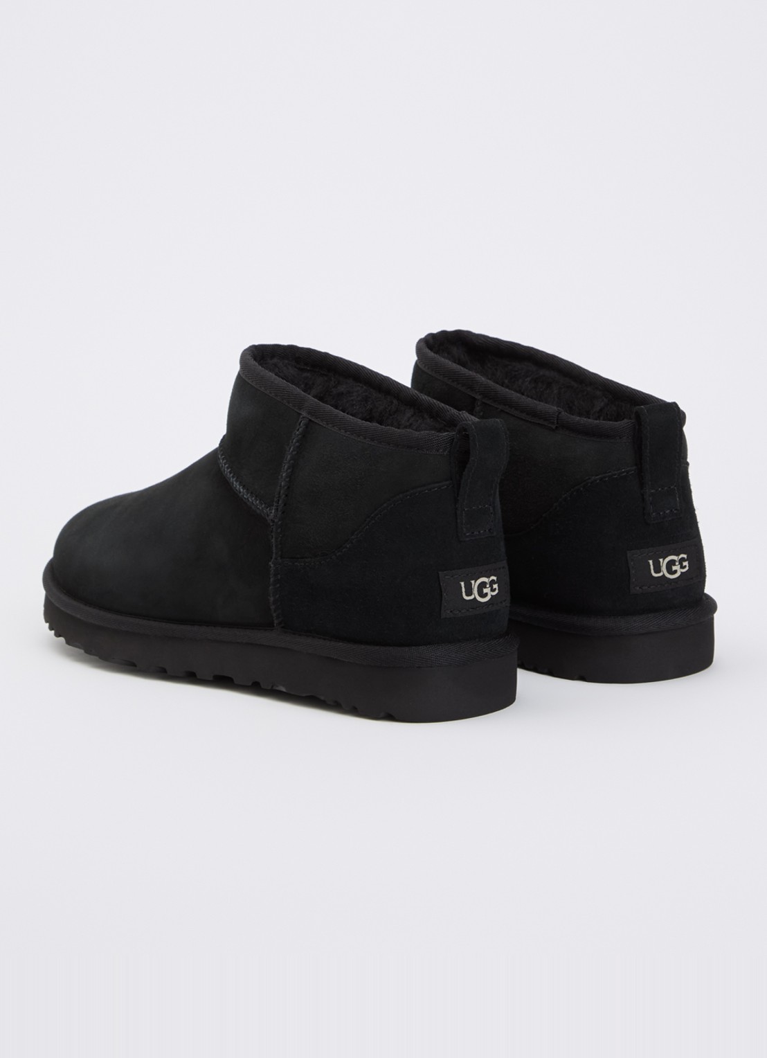 UGG Classic Ultra Mini laars van suède - achterkant 2 zwart