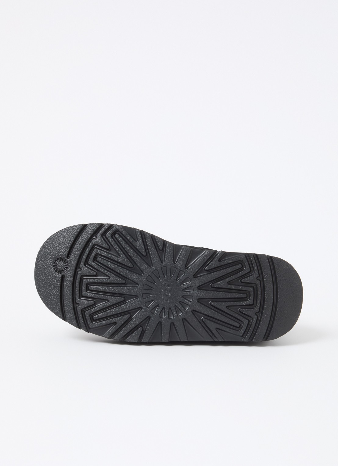 UGG Classic Ultra Mini Platform enkellaarsje van suède  - detail zwart
