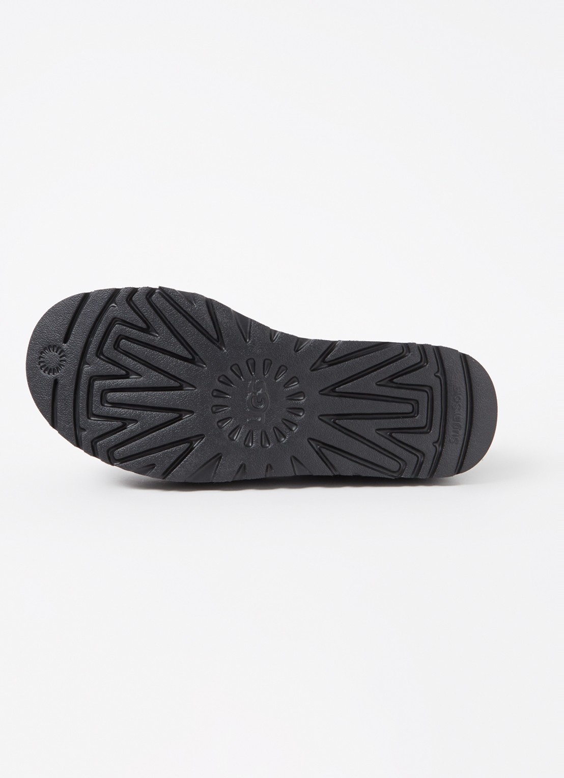 UGG Classic Ultra Mini Platform enkellaarsje van suède - detail 4 zwart