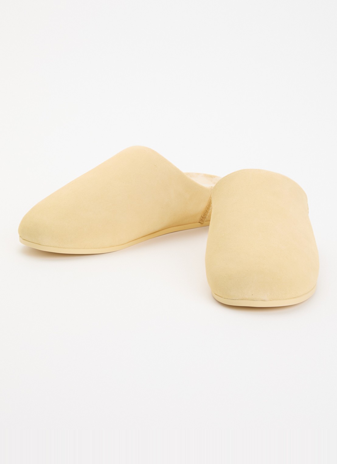 UGG Elea pantoffel van suède  - detail ivoor