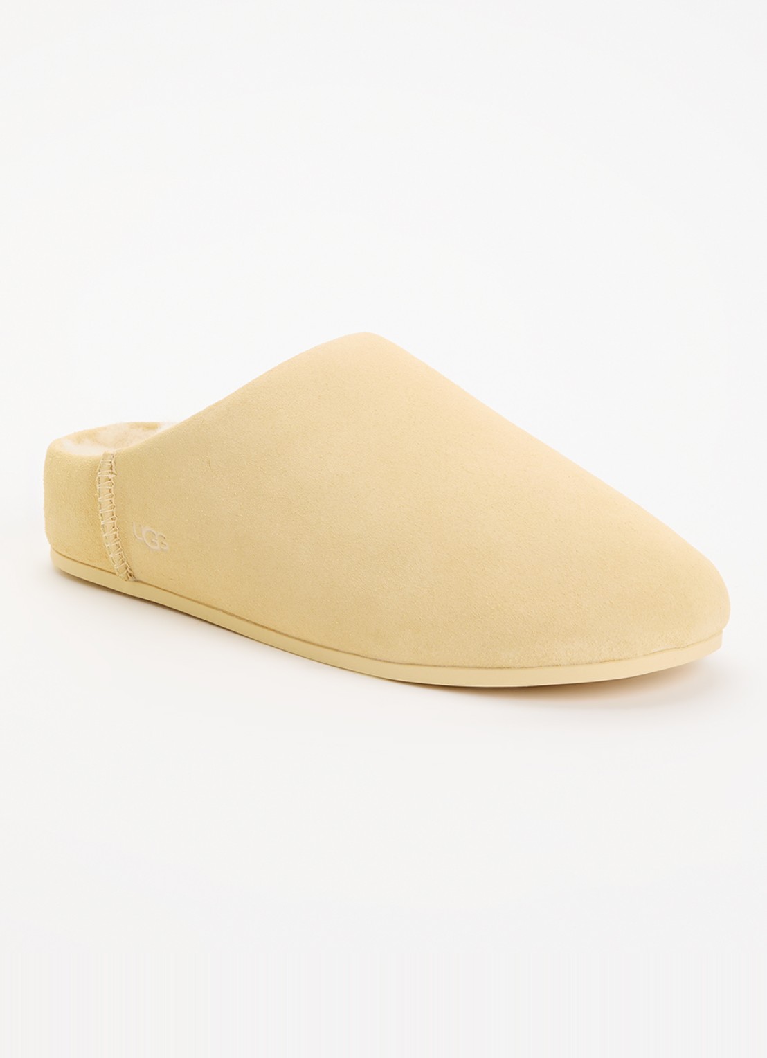 UGG Elea pantoffel van suède  - voorkant 4 ivoor