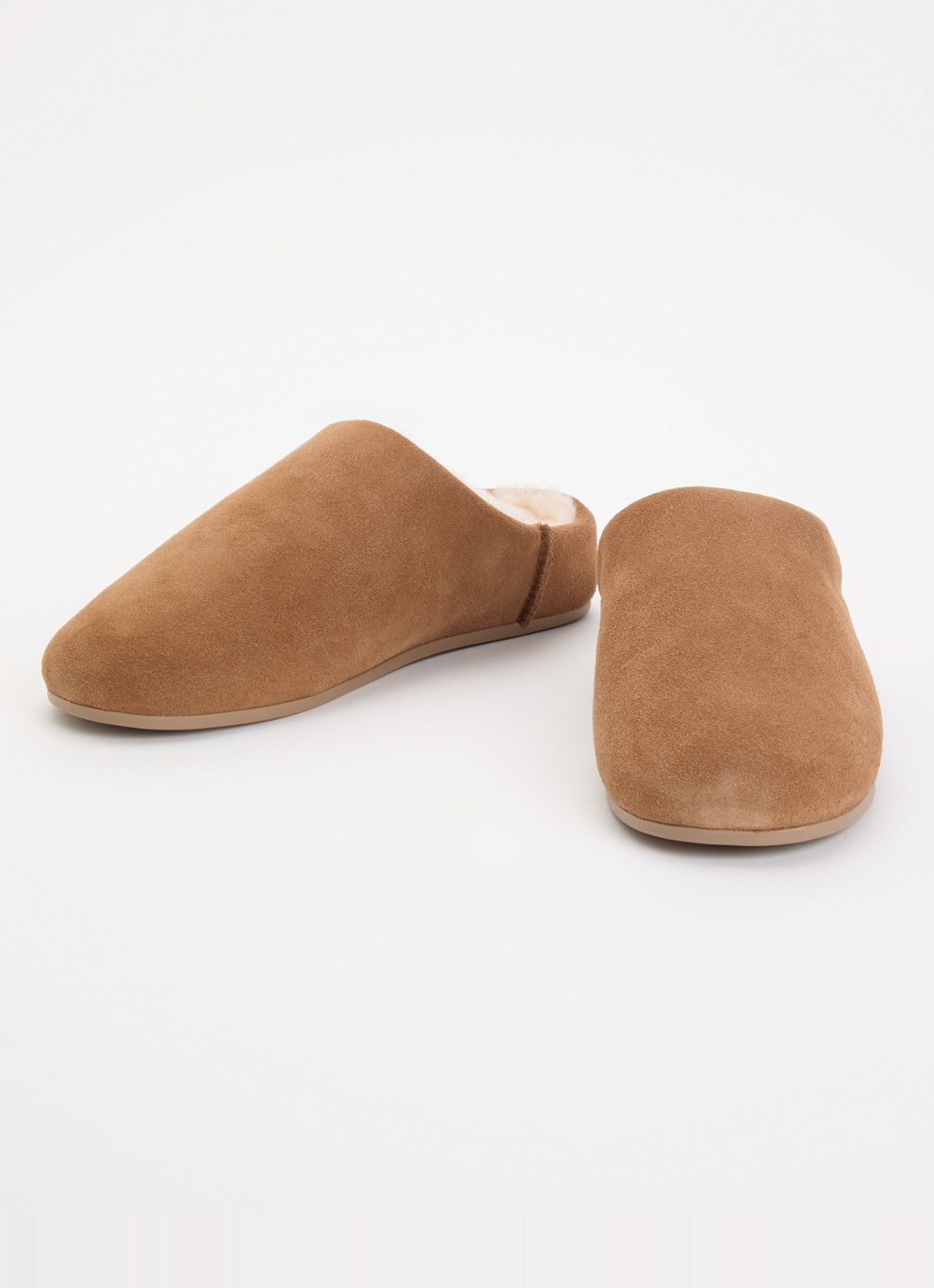 UGG Elea pantoffel van suède  - detail cognac