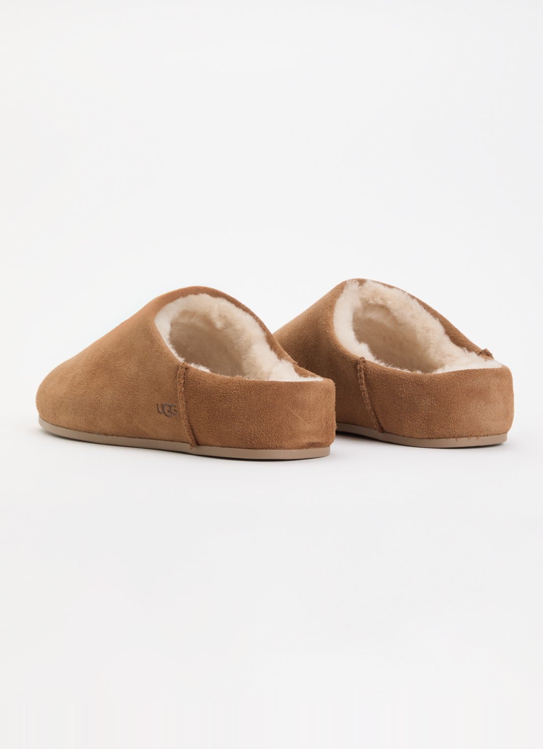 UGG Elea pantoffels van suède  - achterkant cognac