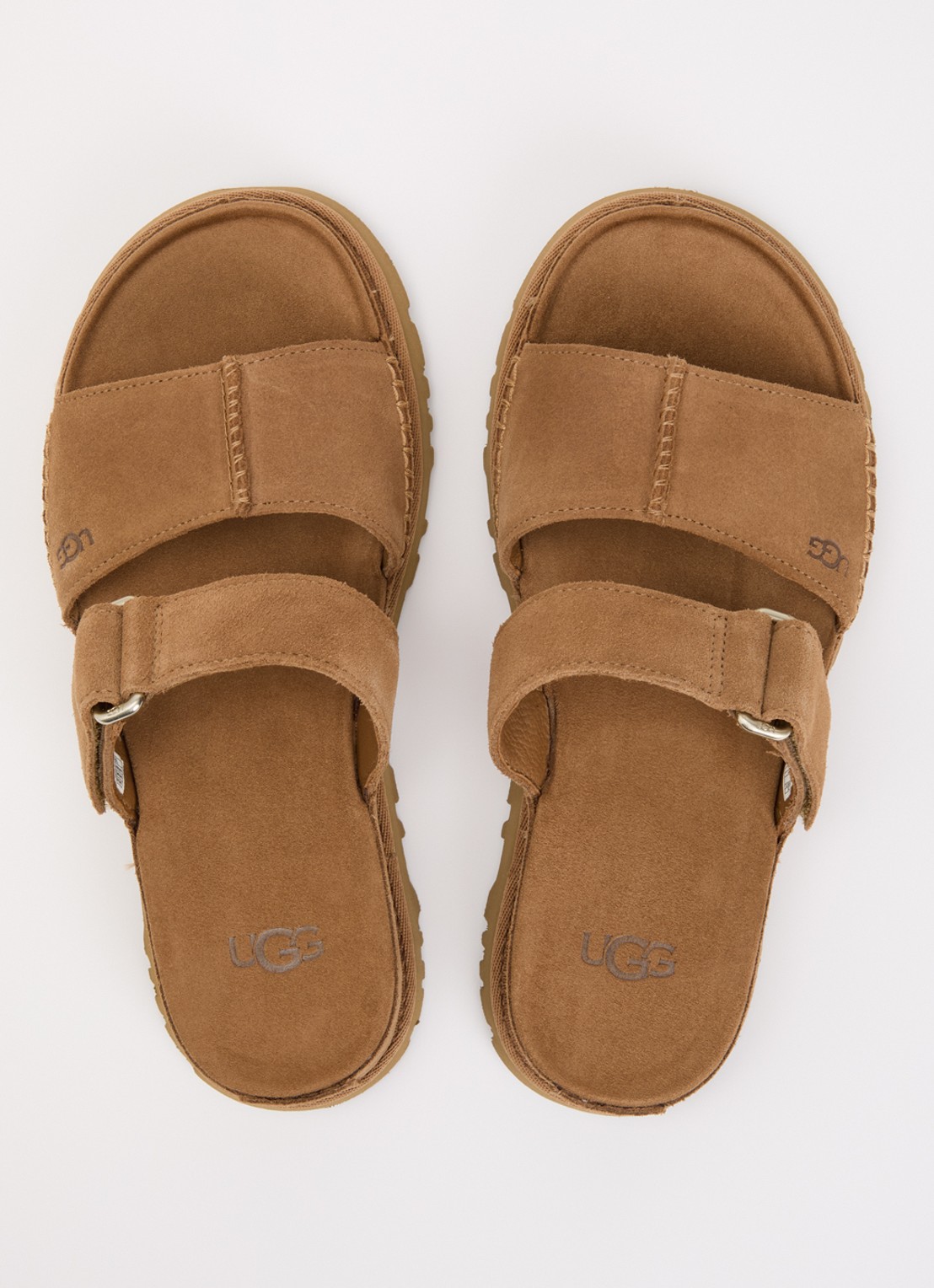 UGG Golden Gaze slipper van suède - detail 4 cognac