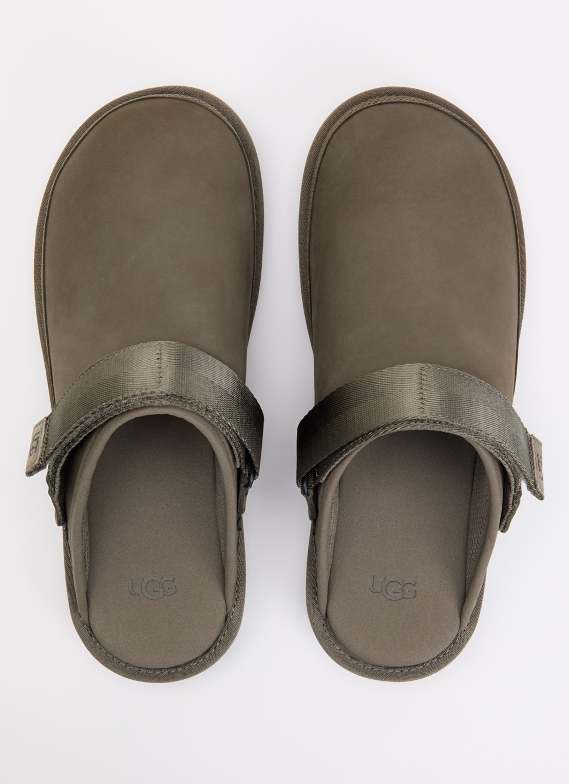 UGG Goldencoast muiltje van nubuck - detail 4 bronsgroen