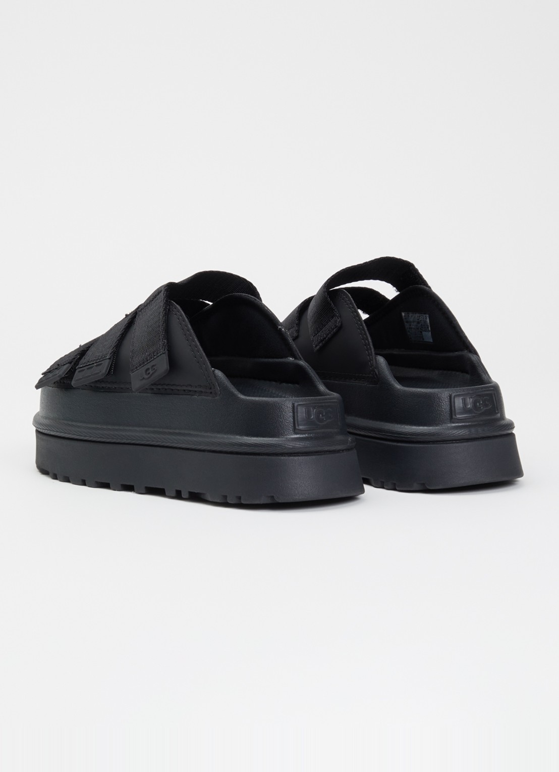 UGG Goldenglow sandaal met logo - achterkant 2 zwart