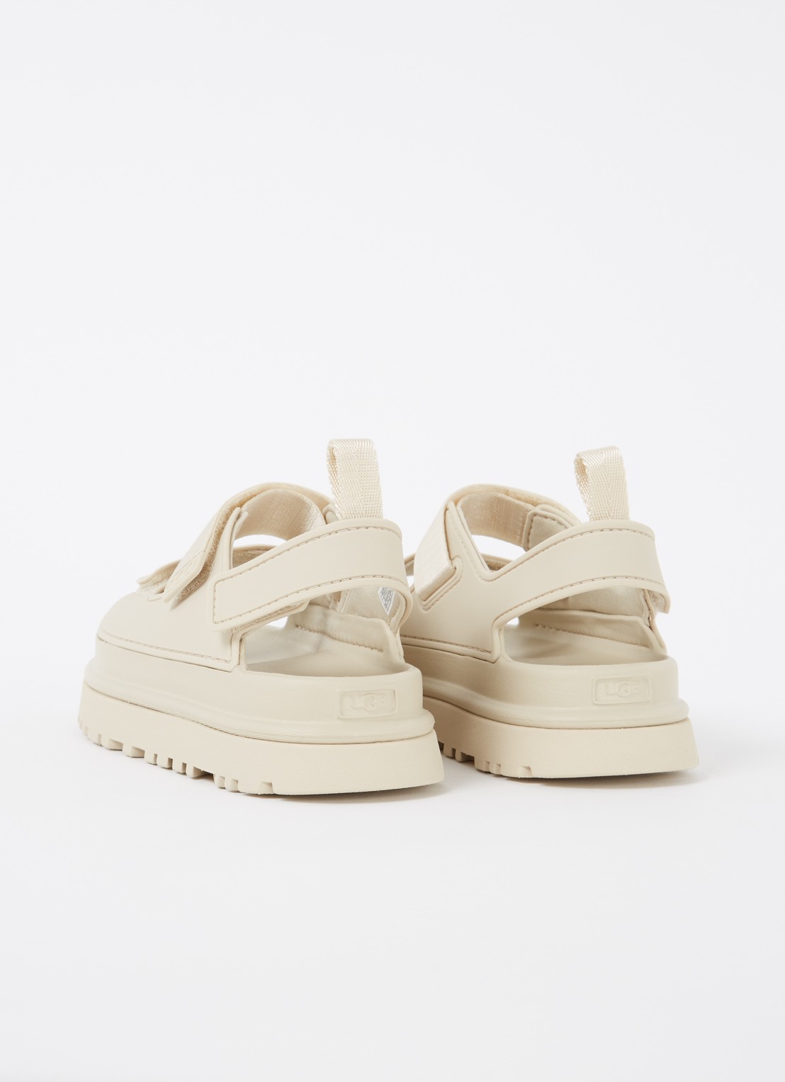 UGG Goldenglow sandaal met logo - achterkant 3 beige