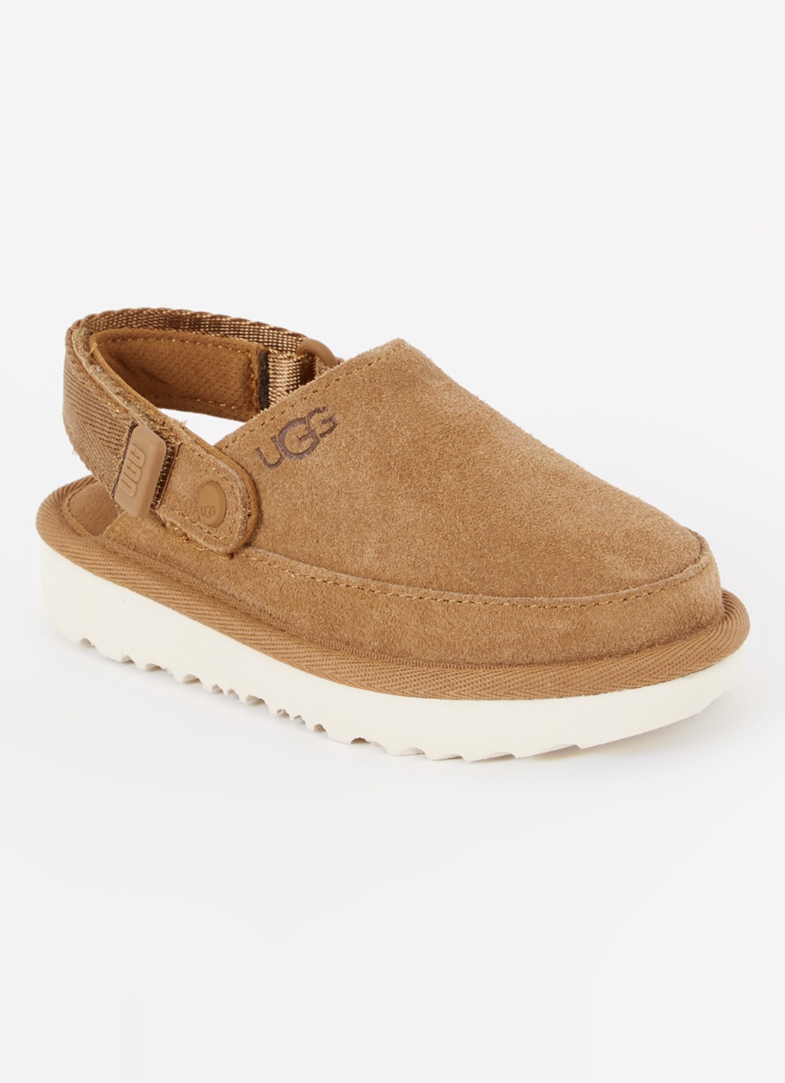 UGG Goldenstar muiltje van suède - voorkant kastanjebruin