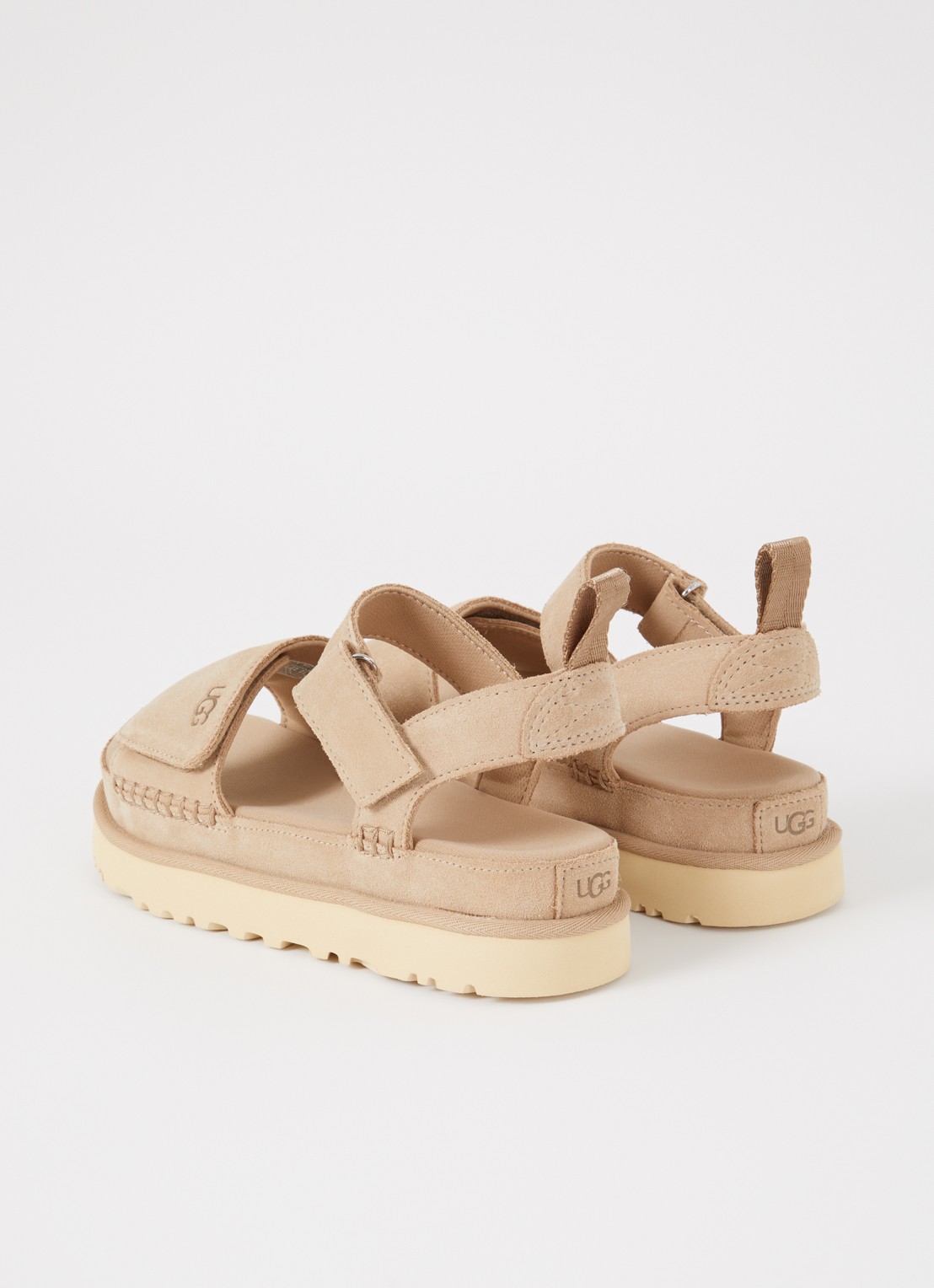 UGG Goldenstar sandaal van suède - achterkant beige