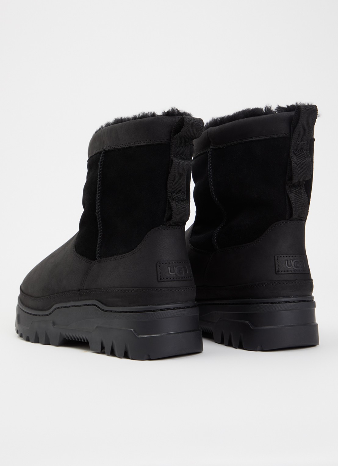 UGG Heritage enkellaars van suède - achterkant 5 zwart