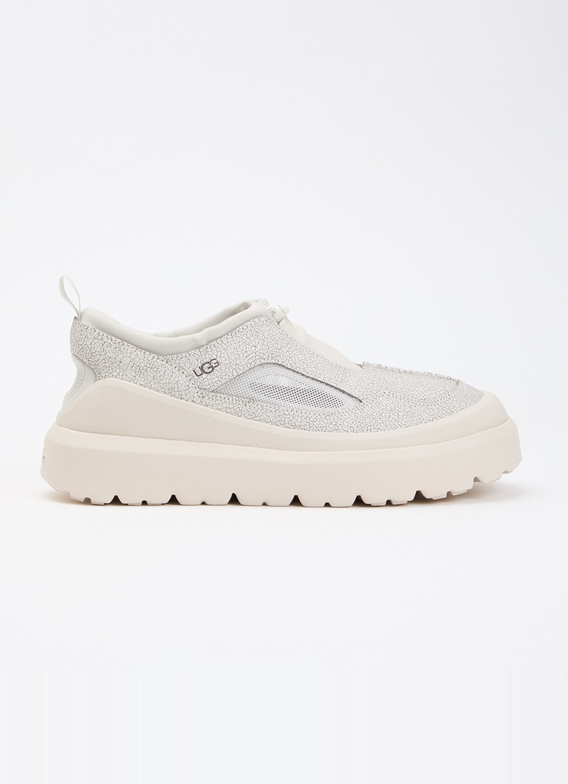 UGG Heritage Utility Axoid sneaker van leer - voorkant 5 wit
