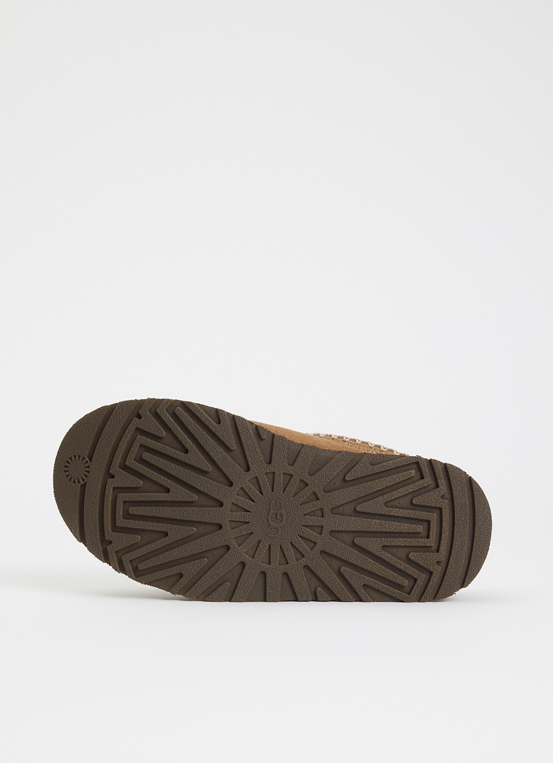 UGG K Tazz muiltje van suède - detail donkerbeige