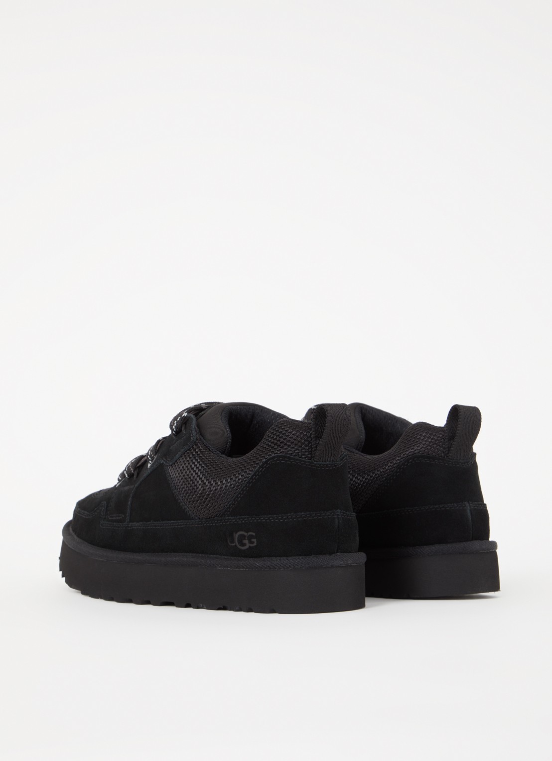 UGG Lo Lowmel sneaker met mesh details - achterkant zwart