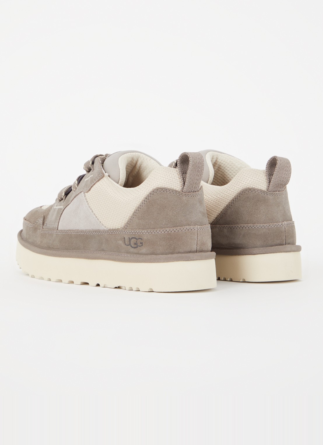 UGG Lo Lowmel sneaker met suède details - achterkant 5 grijs
