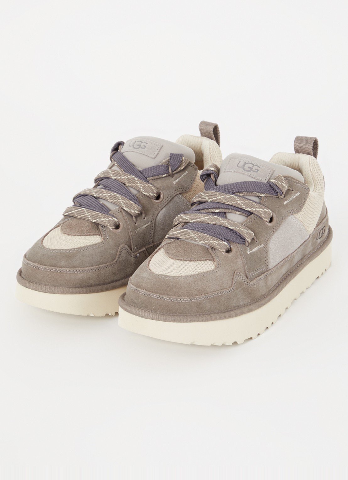 UGG Lo Lowmel sneaker met suède details - detail 2 grijs