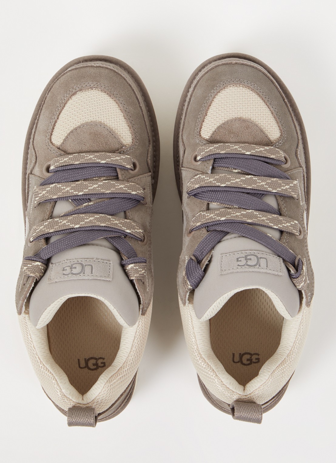UGG Lo Lowmel sneaker met suède details - detail 3 grijs
