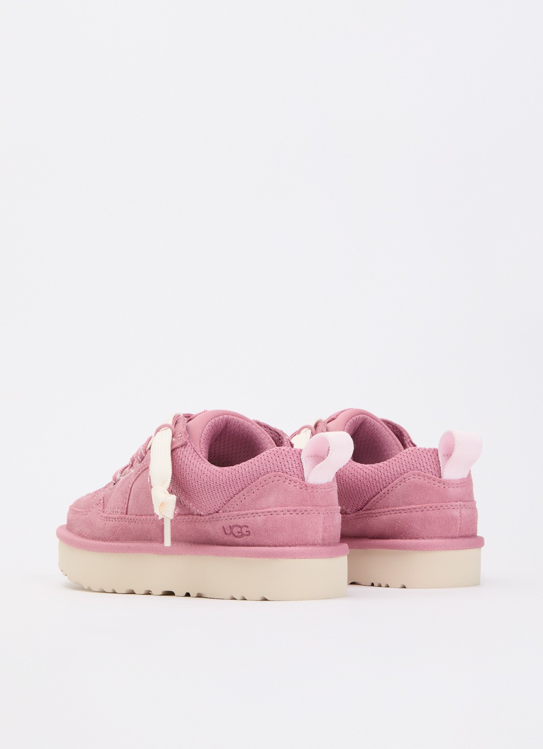 UGG Lo Lowmel sneaker van suède - achterkant roze