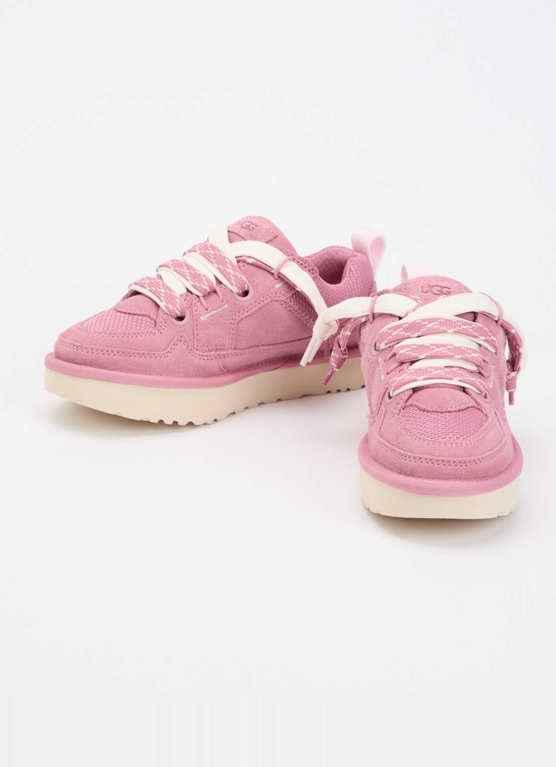 UGG Lo Lowmel sneaker van suède - detail 3 roze
