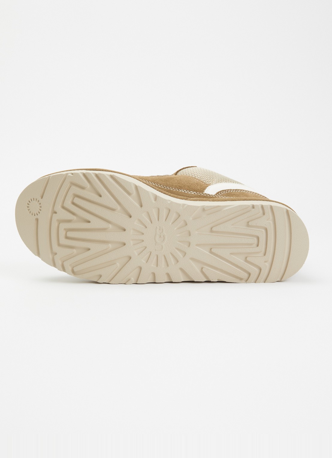 UGG Lowmel sneaker met suède details - detail 3 lichtbruin