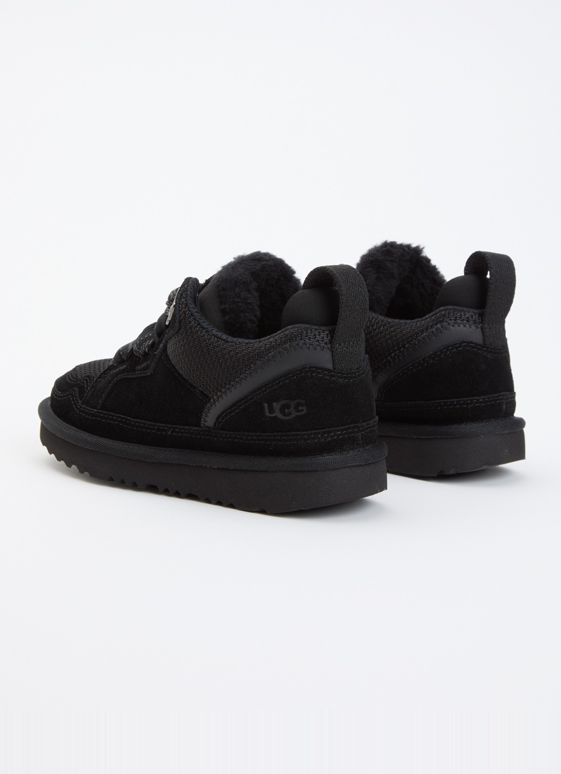 UGG Lowmel sneaker met suede details - achterkant zwart