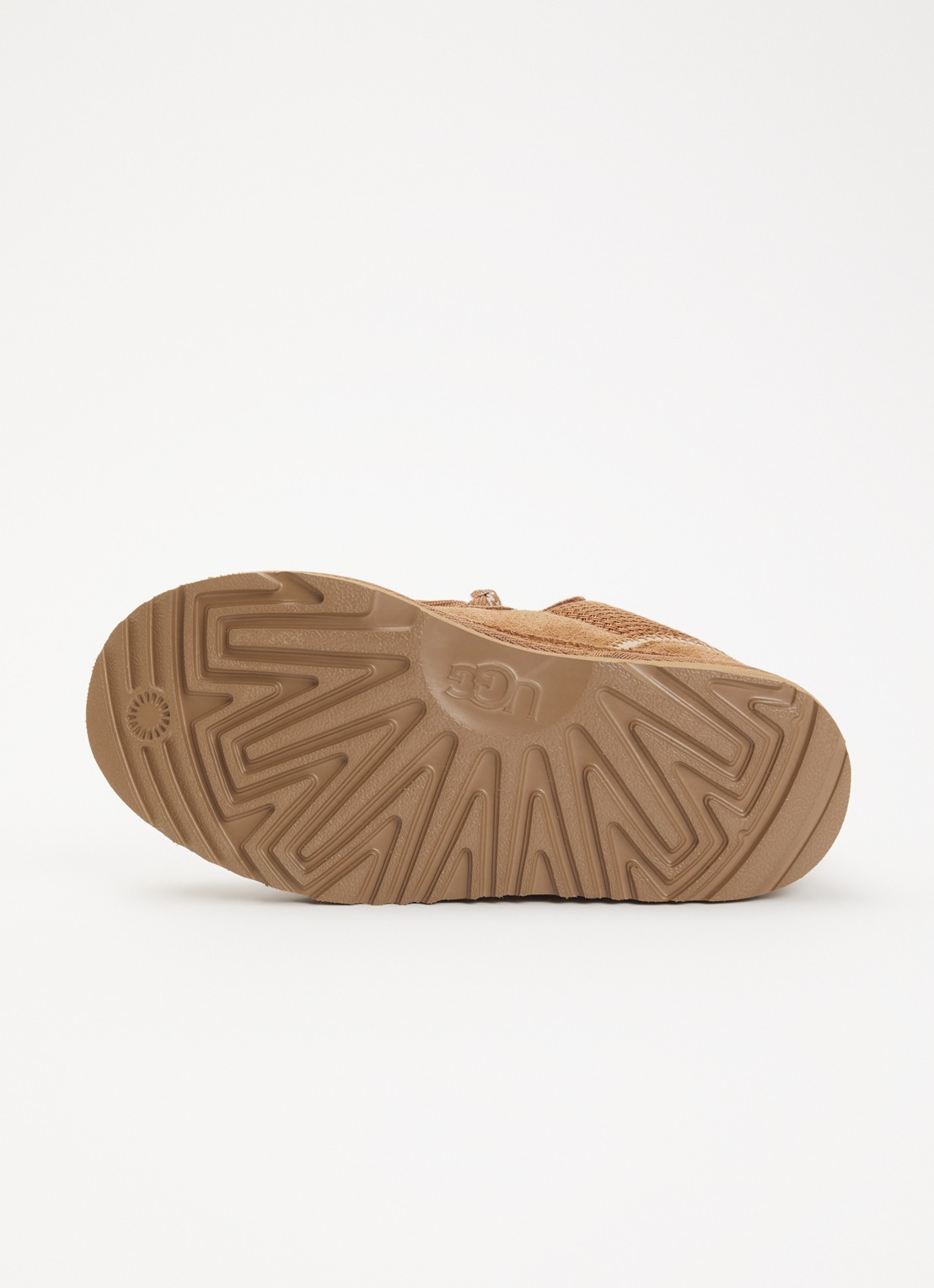 UGG Lowmel sneaker met suede details - detail cognac