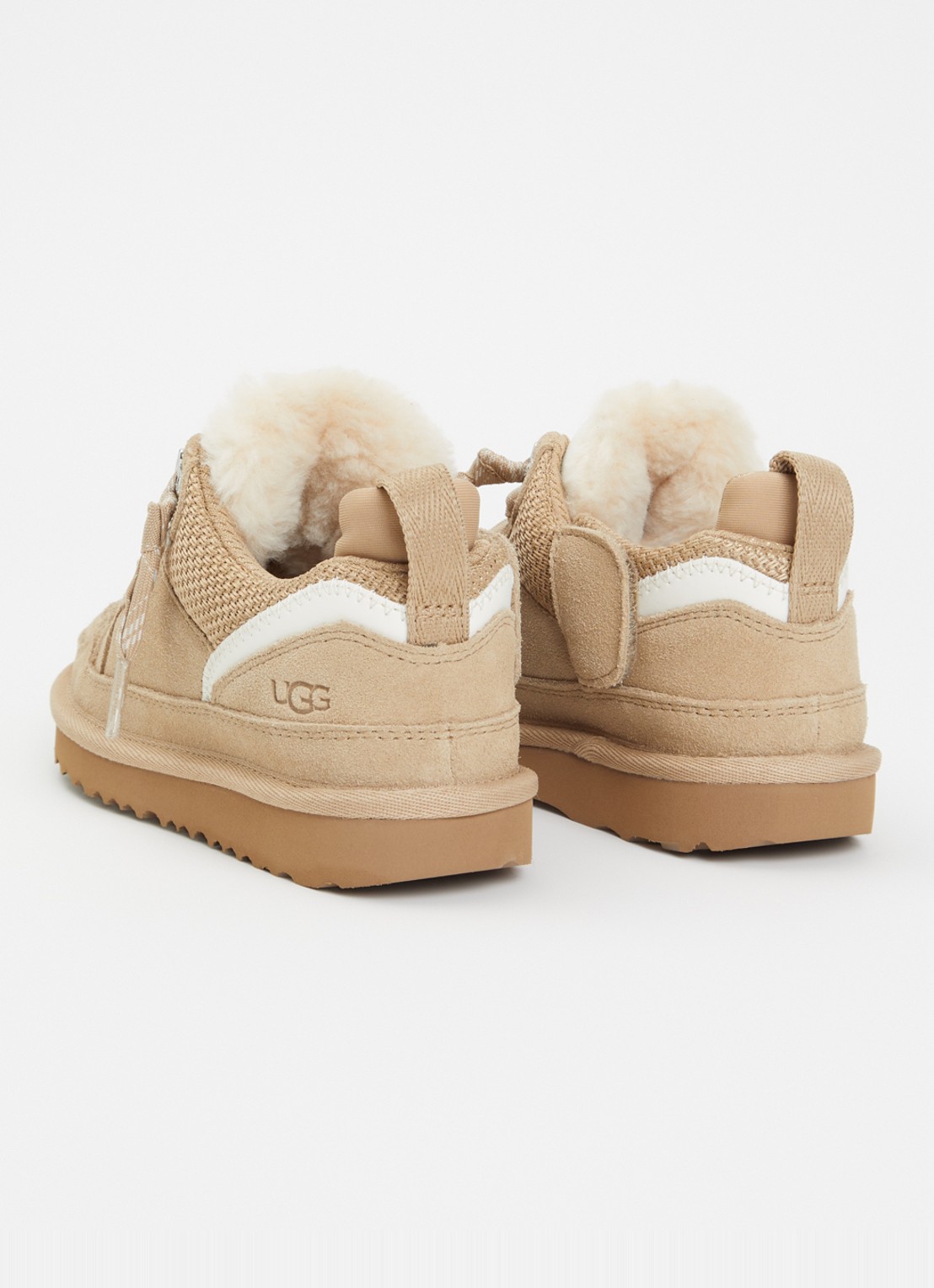 UGG Lowmel sneaker met suède details - achterkant 2 donkerbeige