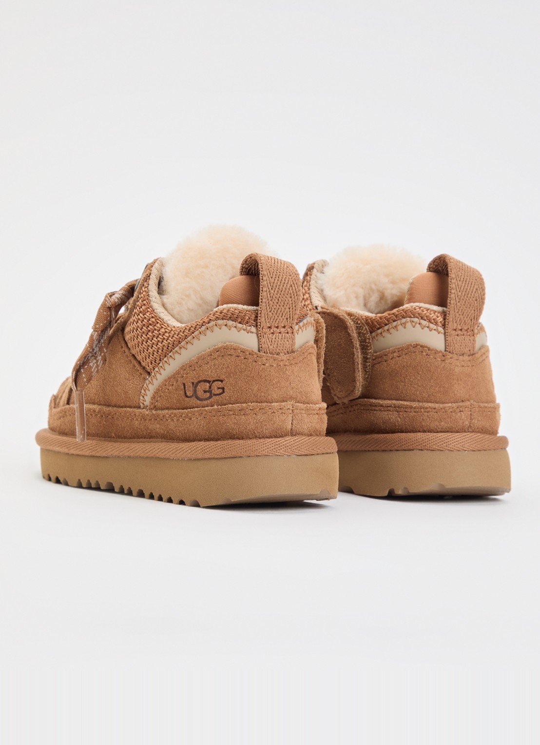 UGG Lowmel sneaker met suède details - achterkant 4 camel