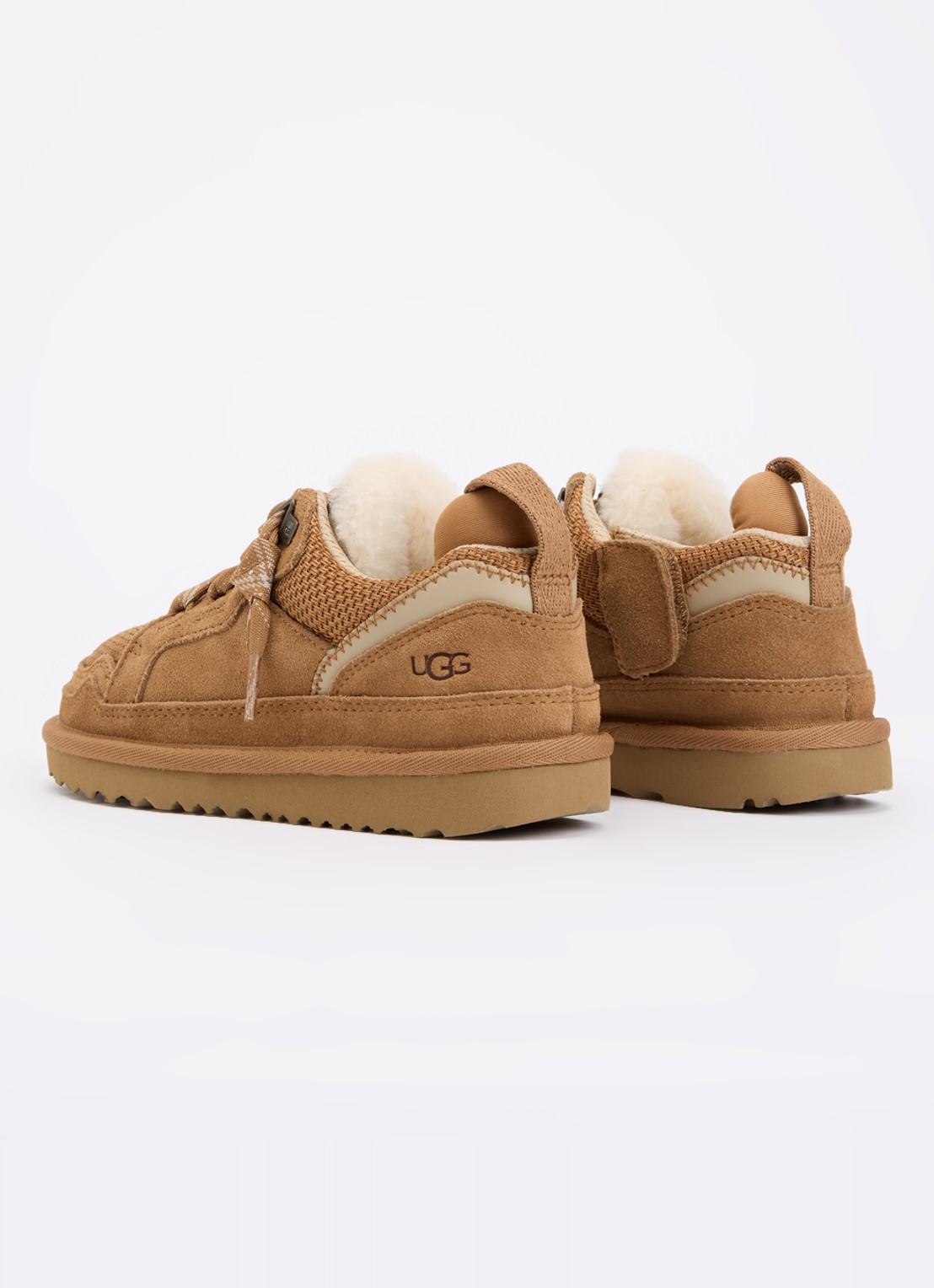 UGG Lowmel sneaker met suède details - achterkant 5 camel