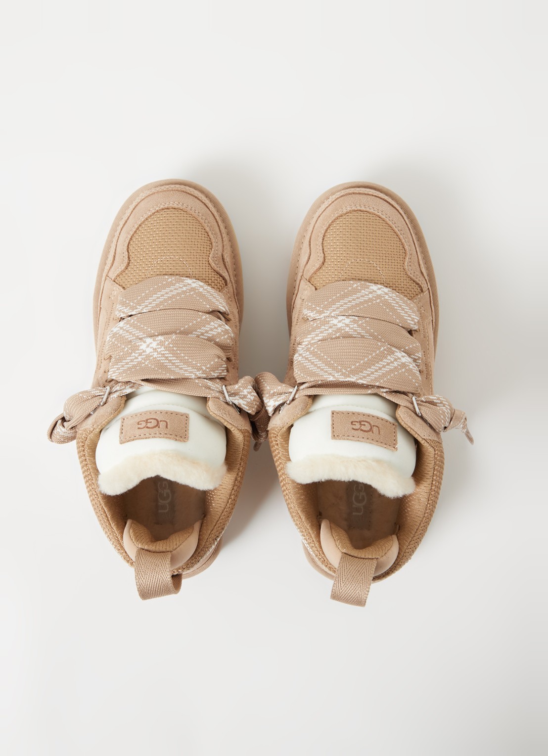 UGG Lowmel sneaker met suède details - detail 3 zand