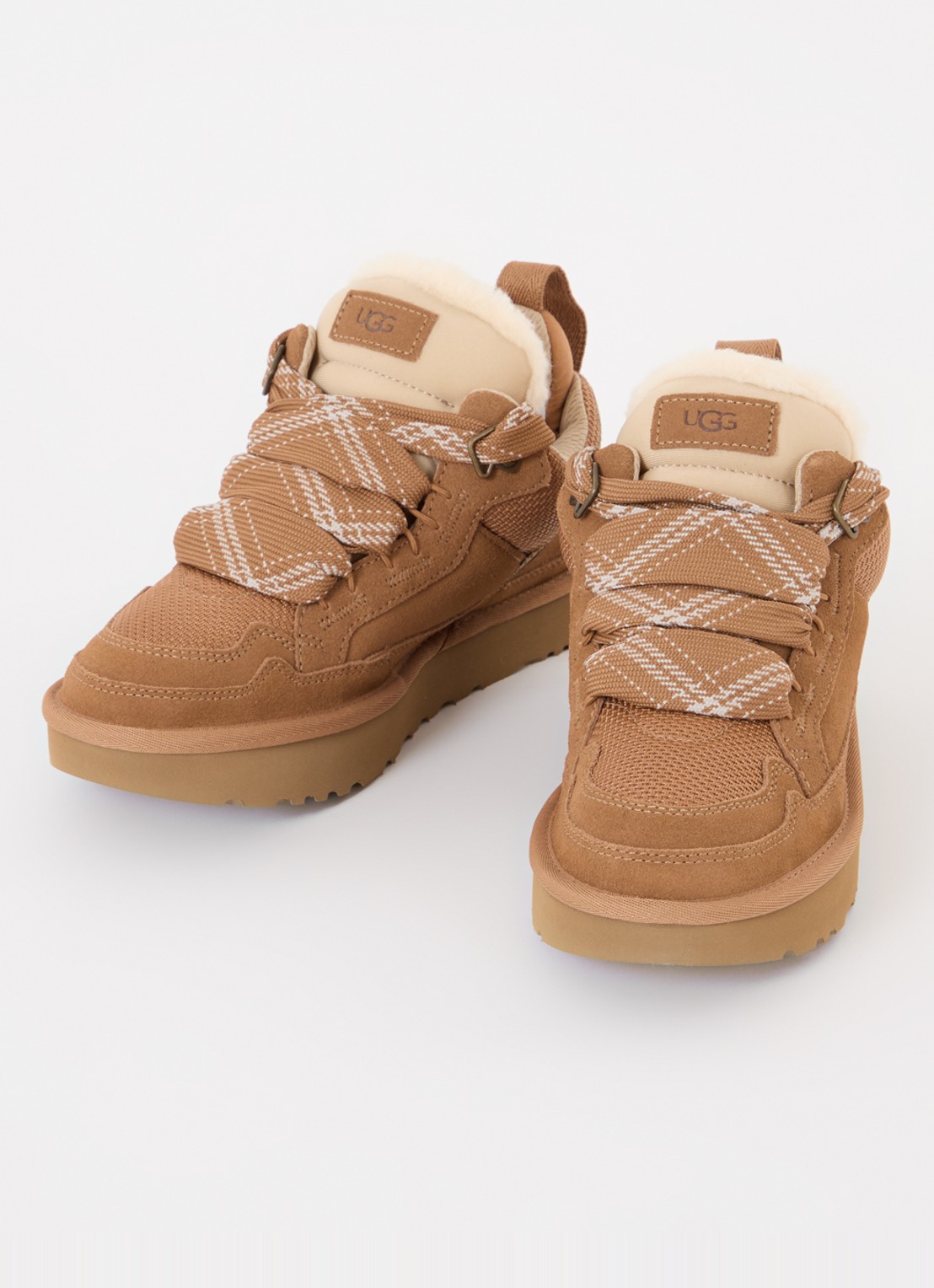 UGG Lowmel sneaker met suède details - detail 3 camel