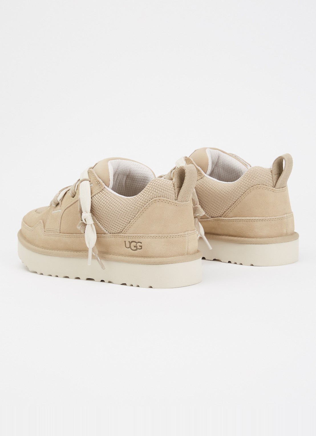 UGG Lowmel sneaker met suède details - achterkant 4 beige