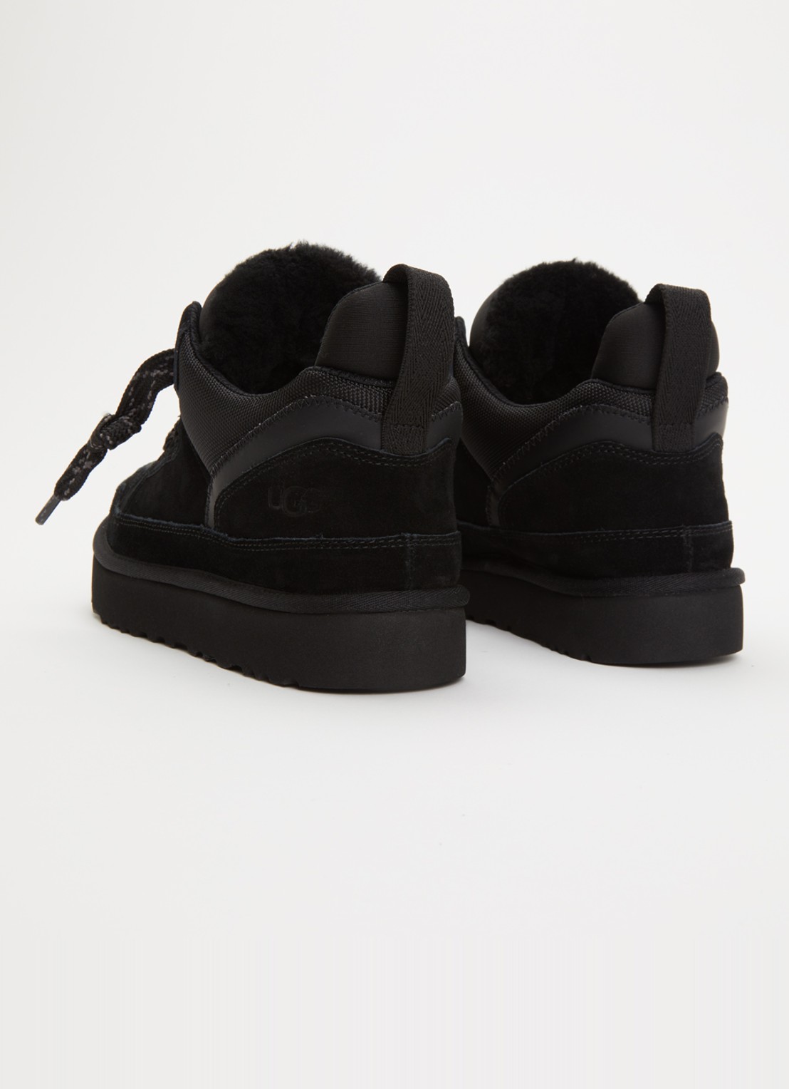 UGG Lowmel sneaker met suède details - achterkant zwart