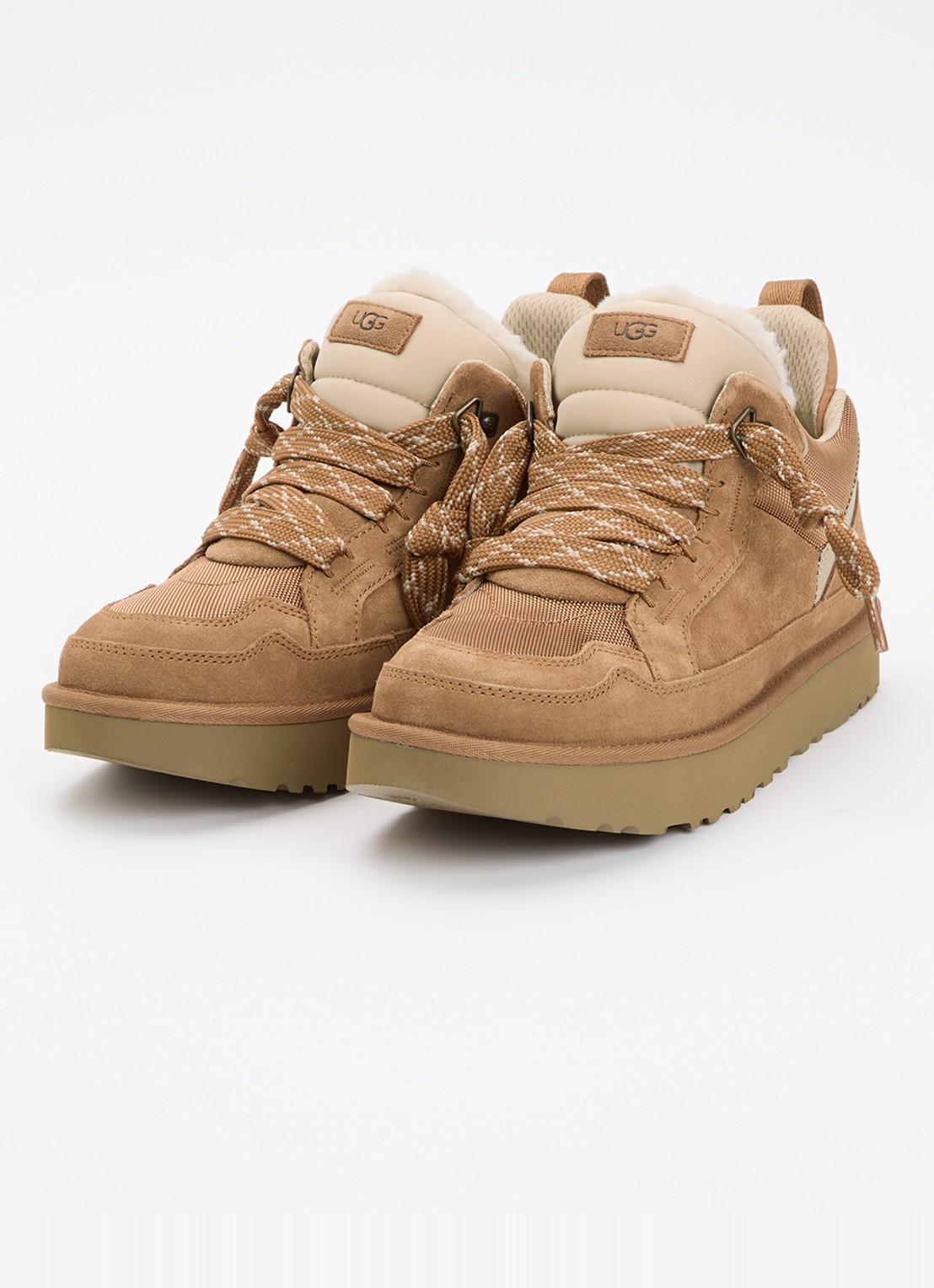 UGG Lowmel sneaker met suède details - detail 3 camel