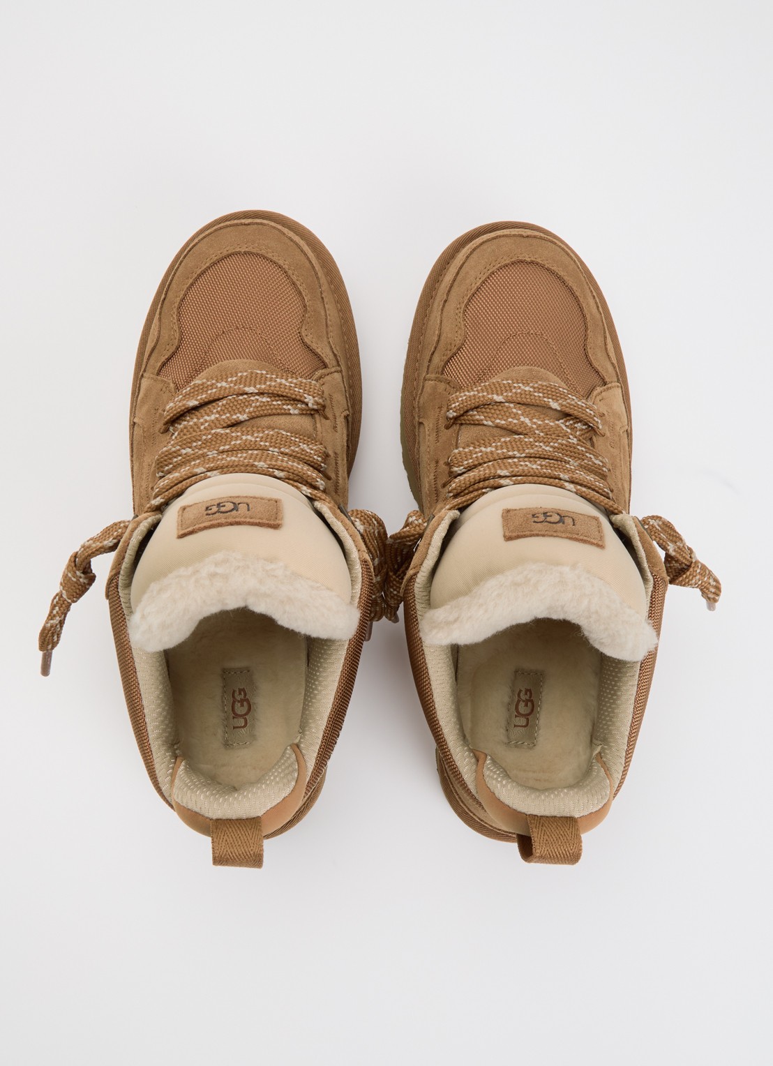 UGG Lowmel sneaker met suède details - detail 4 camel